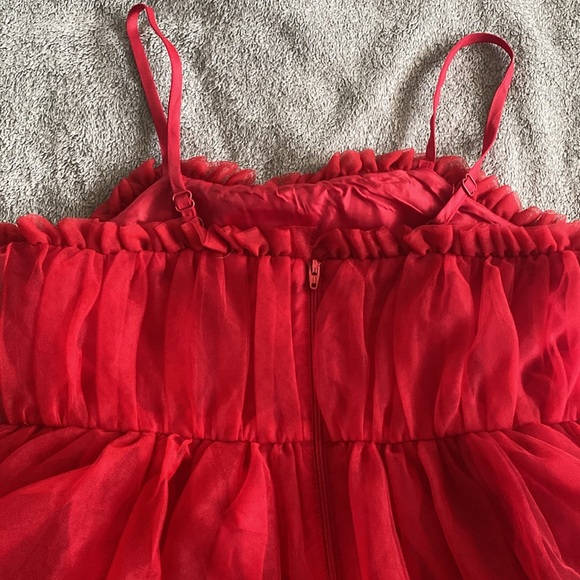 Target Red Tulle Dress - Picture 3 of 4